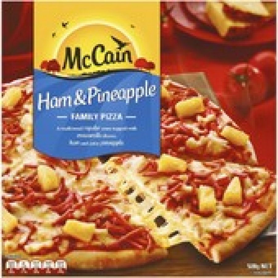 McCain Family Ham & Pineapple Frozen Pizza 500g