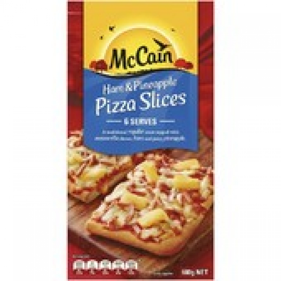 McCain Ham & Pineapple Frozen Pizza Slices 6 pack 600g