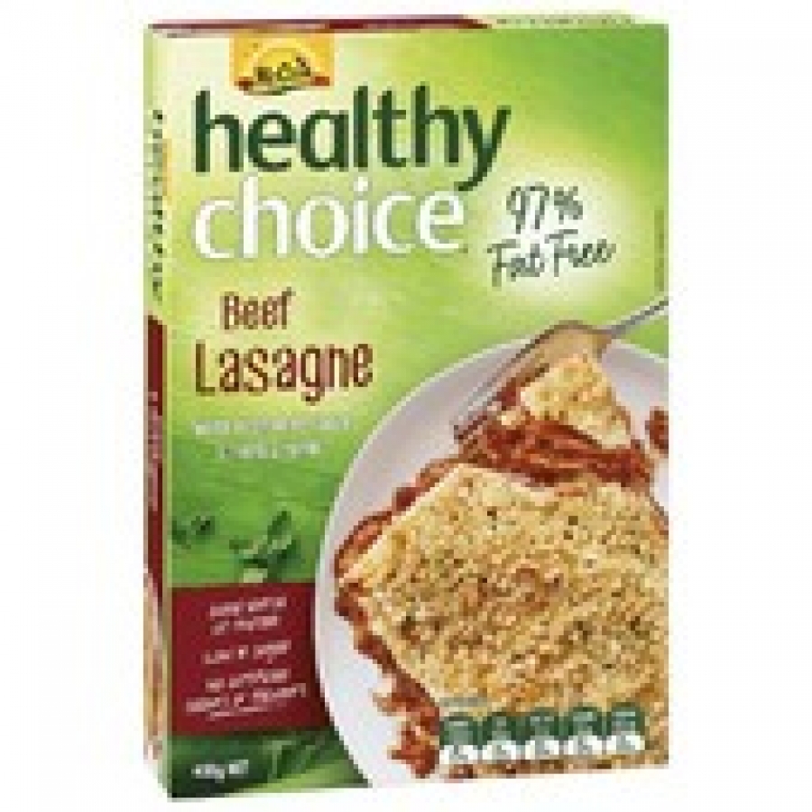 McCain Healthy Choice Beef Lasagne Frozen Meal Tray 400g