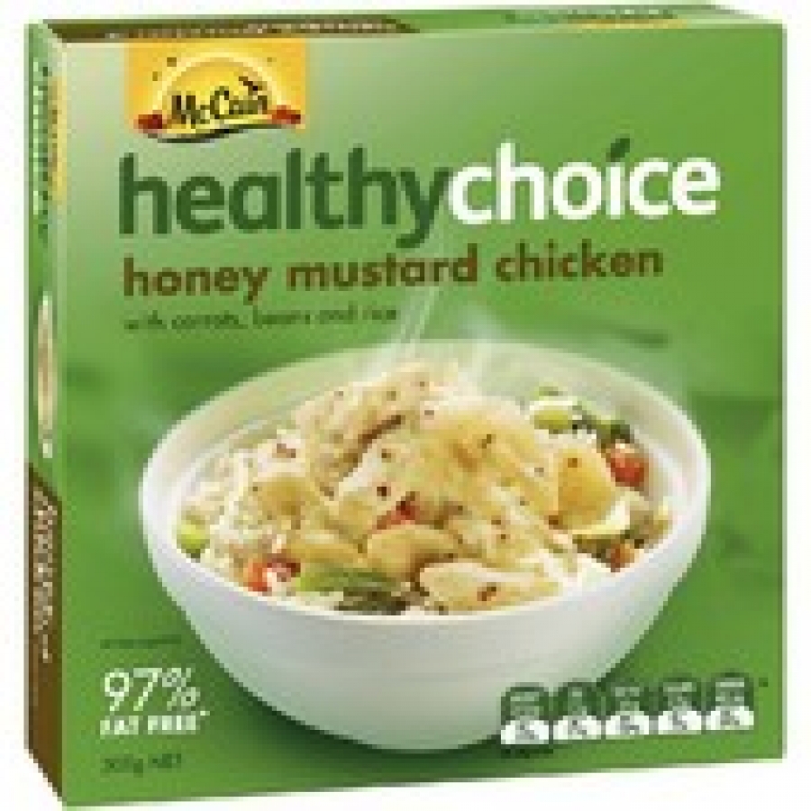 McCain Healthy Choice Bowl Honey Mustard Chicken Frozen Meal 300g