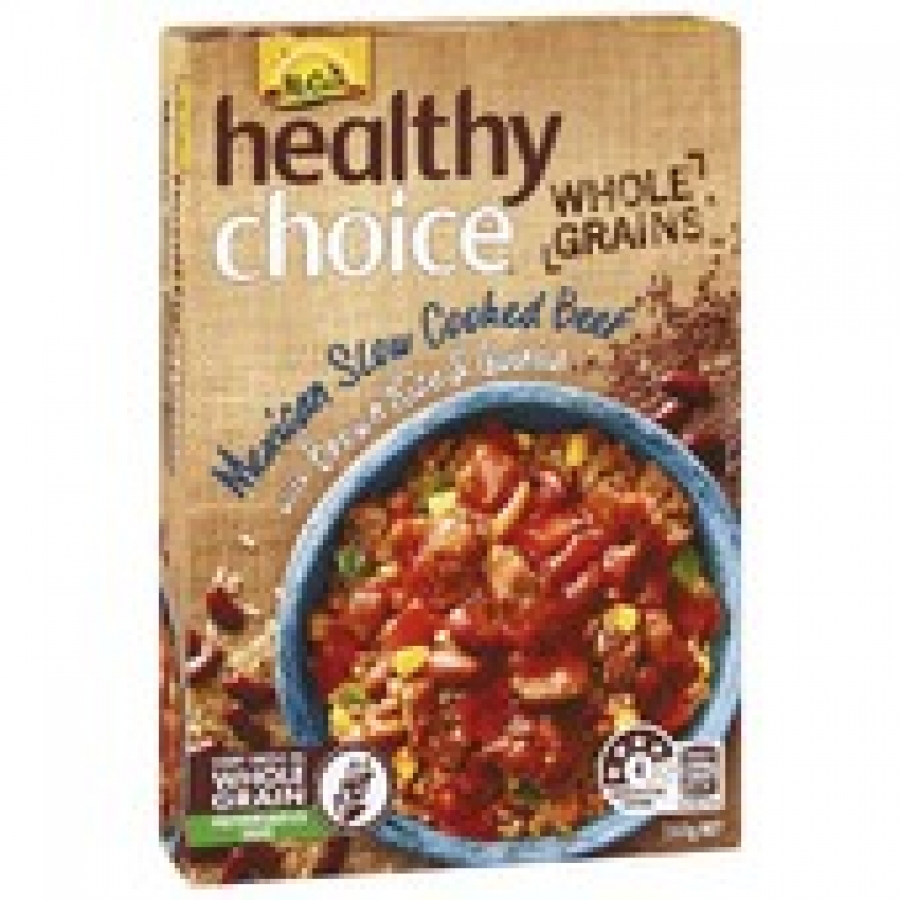McCain Healthy Choice Whole Grains Mexican Slow Cooked Beef Frozen Meal 350g
