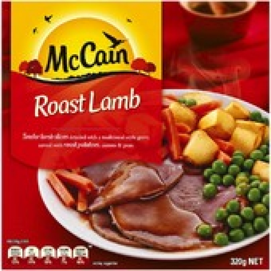 McCain Red Box Plated Roast Lamb Frozen Meal 320g