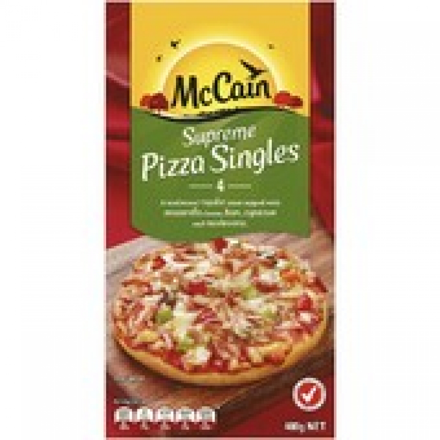 McCain Supreme Frozen Pizza Singles 4 pack 400g