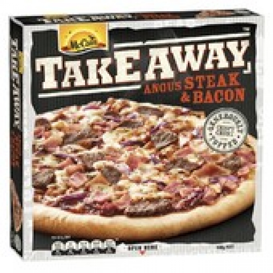 McCain Takeaway Angus Steak And Bacon Frozen Pizza 530g