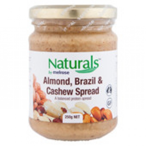 Melrose Naturals ABC Balanced Almonds Brazils Nuts & Cashews Protein Gluten Free Spread 250g