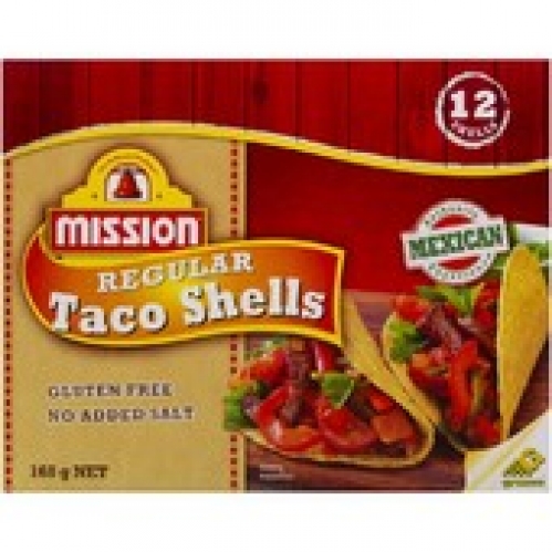Mission Regular Taco Shells 168g