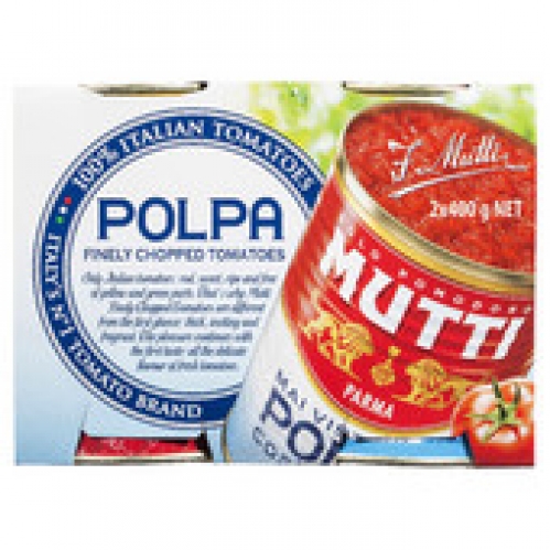 Mutti Polpa Tomatoes Finely Chopped 2 pack