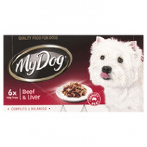 My Dog Beef & Liver Dog Food Tray 600g
