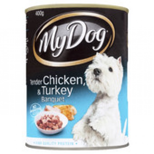 My Dog Tender Chicken & Turkey Canned Dog Food 400g
