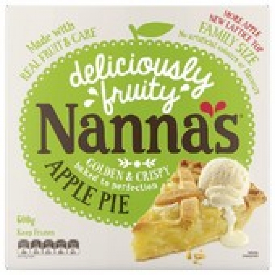 Nanna's Frozen Family Apple Pie 600g