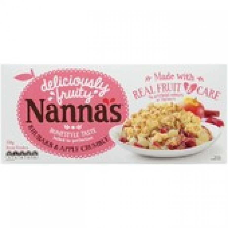 Nanna's Frozen Rhubarb & Apple Crumble 550g