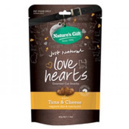 Nature's Gift Love Hearts Tuna & Cheese Cat Snacks 85g