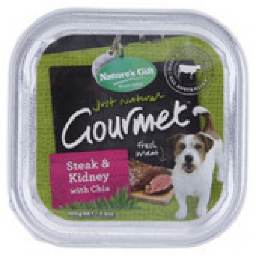 Nature's Gift Steak & Kidney Dog Food 100g