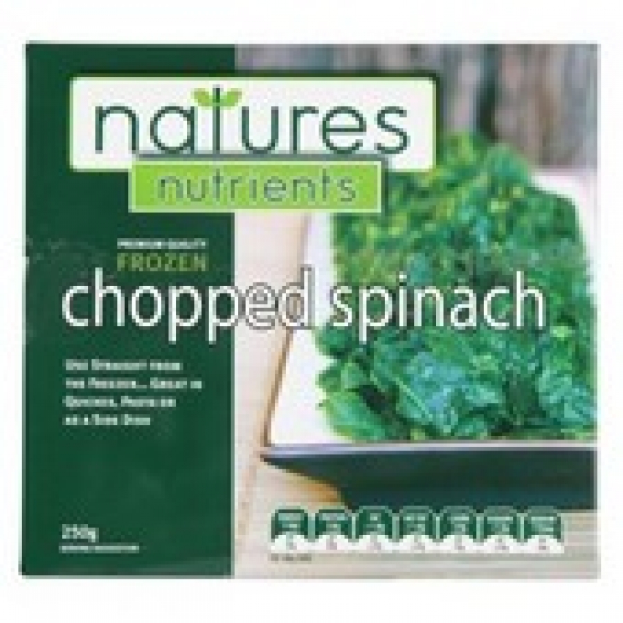 Natures Nutrients Chopped Frozen Spinach 250g