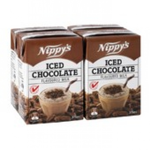Nippys Chocolate Flavoured Long Life Milk 375mL 4 pack