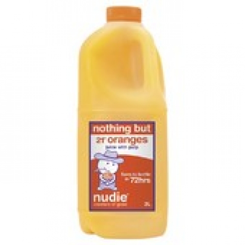 Nudie Nothing But 100% Orange Juice Chilled 2L