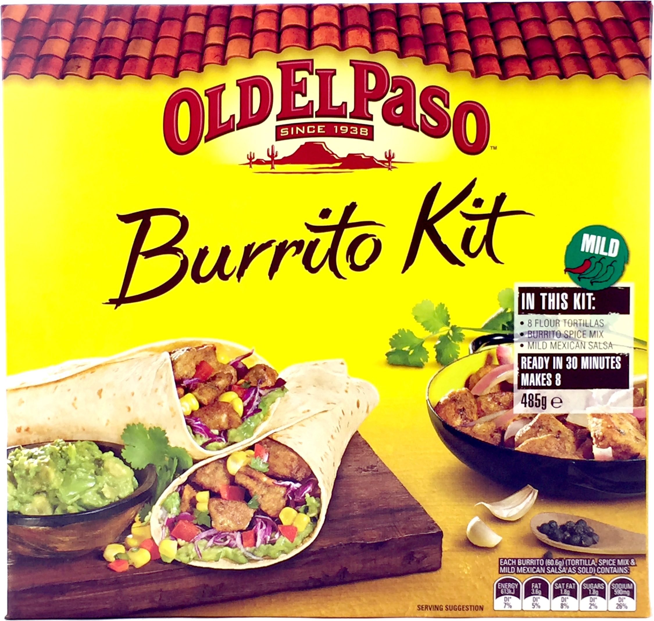 Old El Paso Burrito Dinner Kit 485g