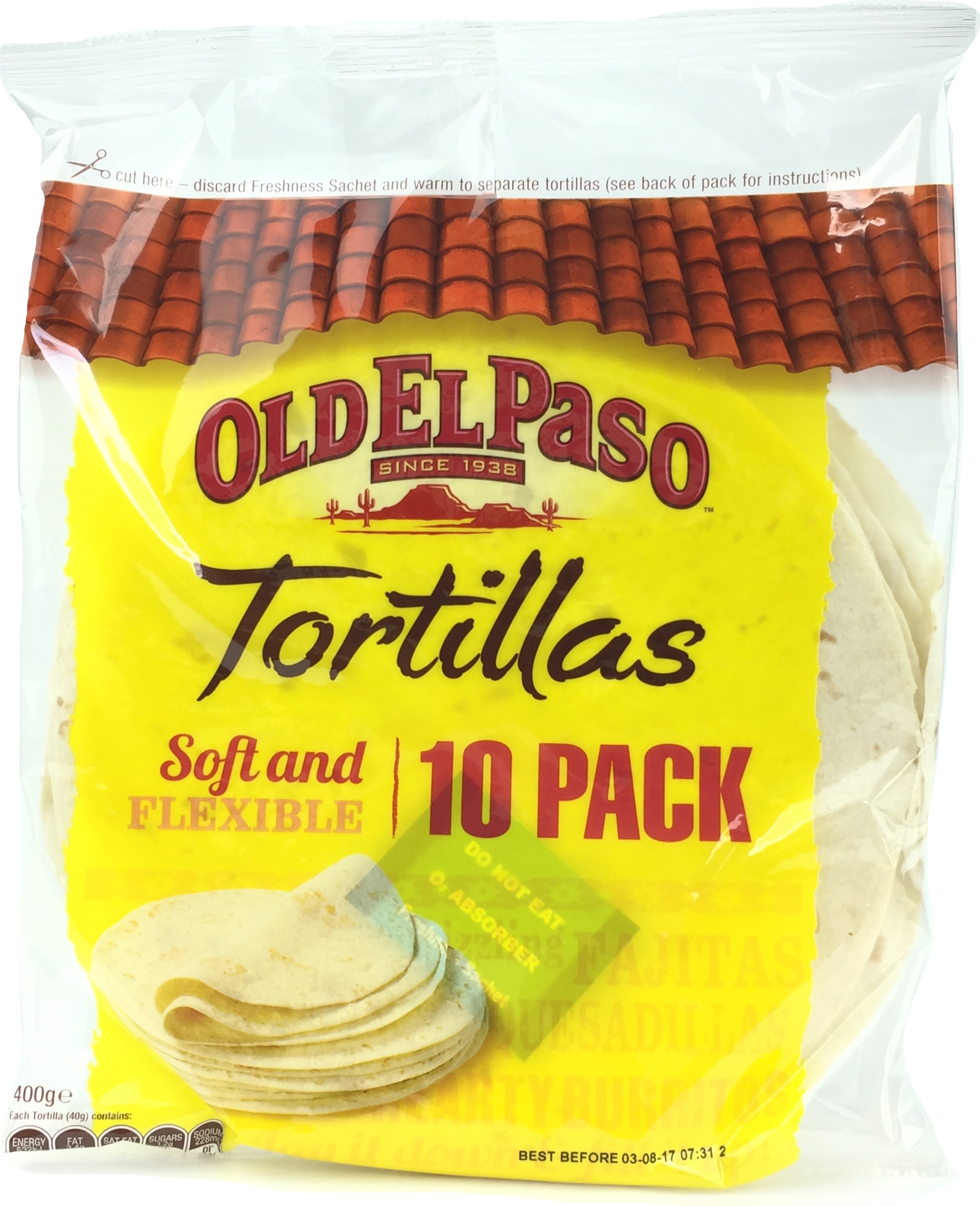 Old El Paso Burrito Tortillas 10 pack