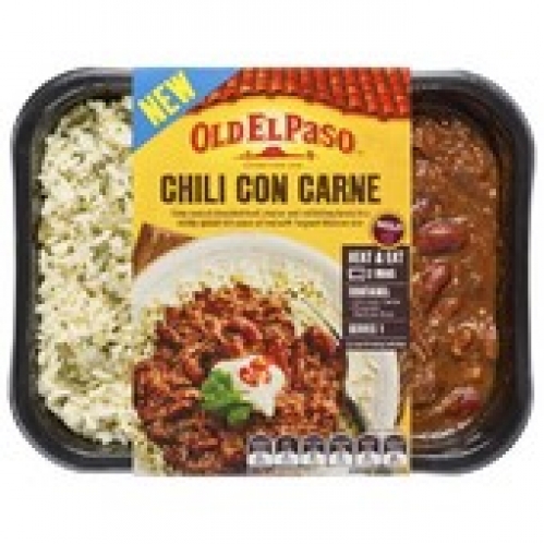 Old El Paso Chilli Con Carne & Rice Meal 350g
