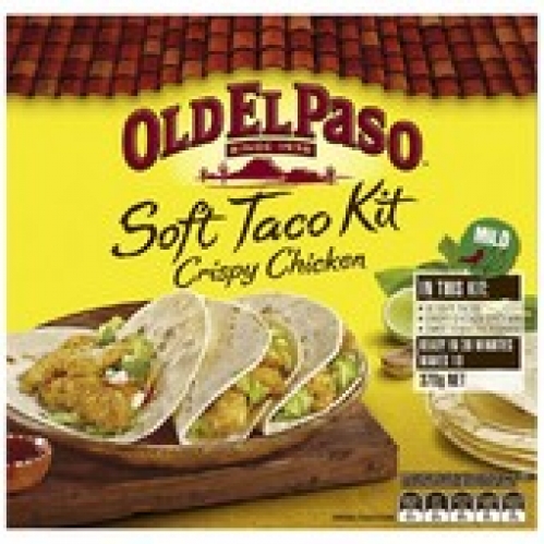 Old El Paso Crispy Chicken Soft Taco Dinner Kit 370g