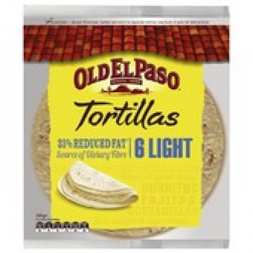 Old El Paso Light Tortillas 6 pack