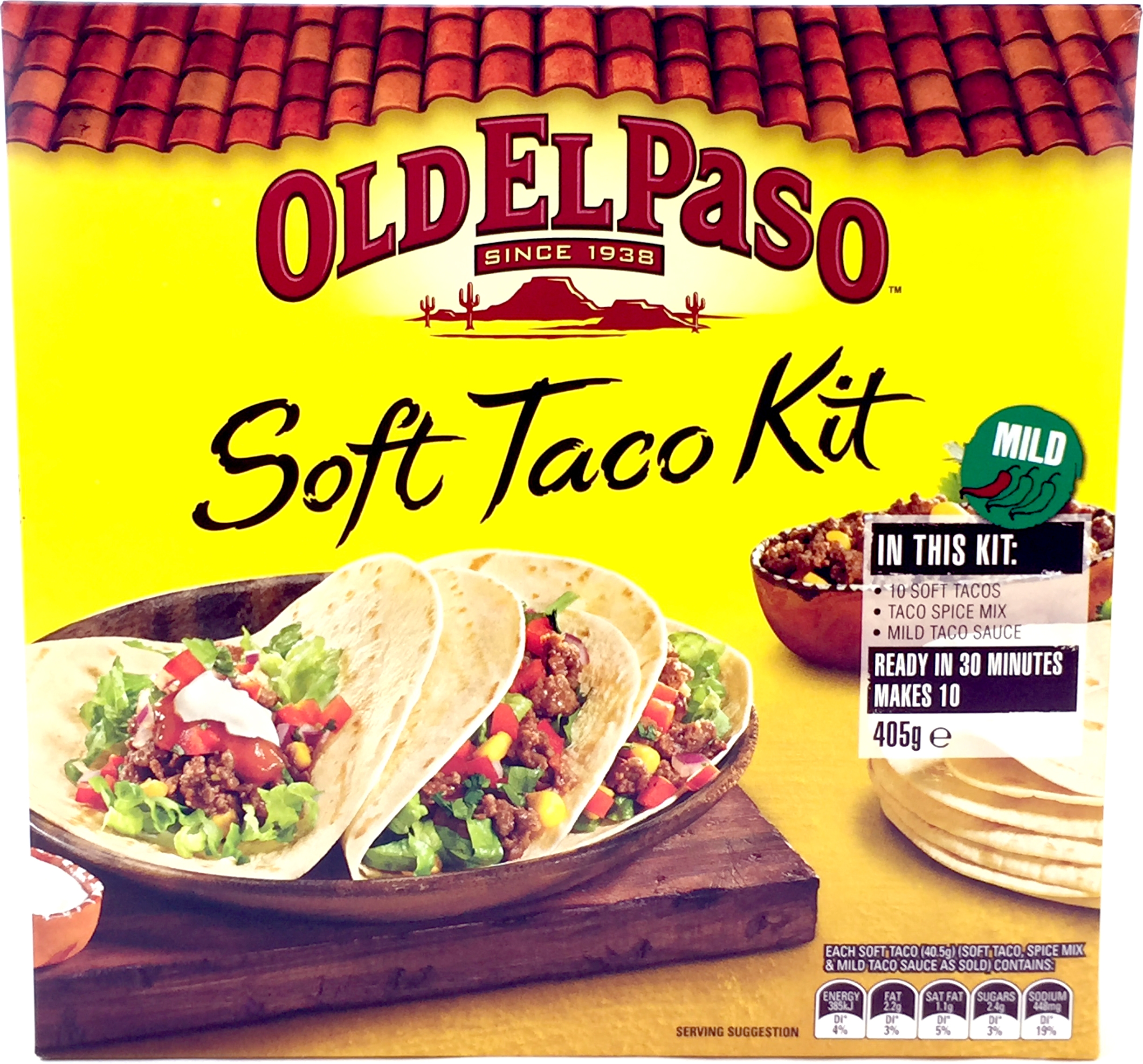 Old El Paso Soft Taco Dinner Kit 405g