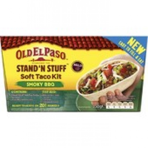 Old El Paso Stand N Stuff Smoky BBQ Taco Kit 350g