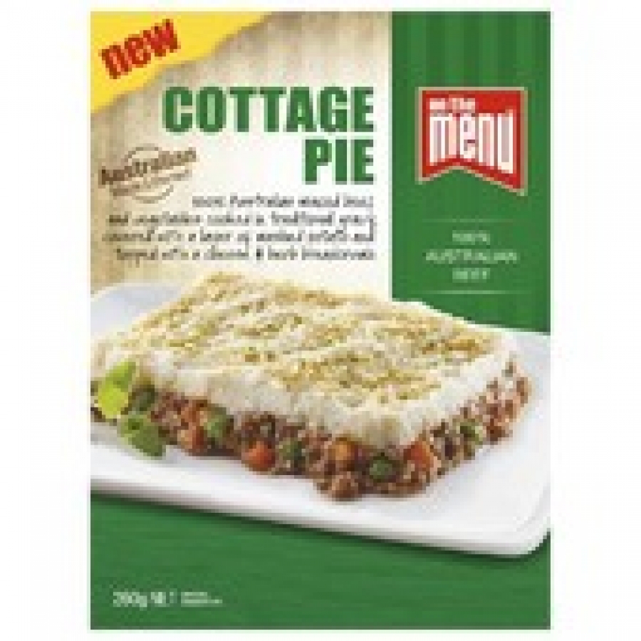 On The Menu Cottage Pie Frozen Meal 260g