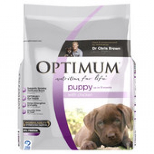 Optimum Chicken & Rice Dry Puppy Food 7kg