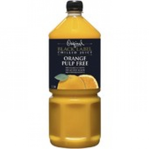 Original Black Label Juice Co. Orange Juice Pulp Free Chilled 1.5L