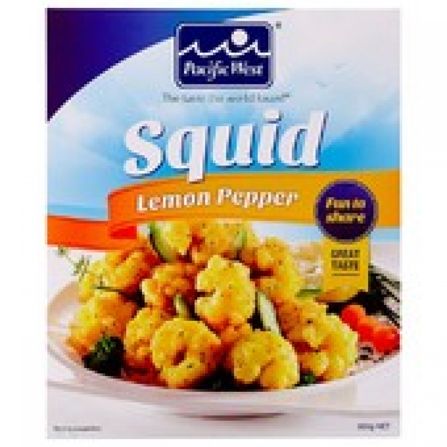 Pacific West Lemon Pepper Frozen Squid 360g