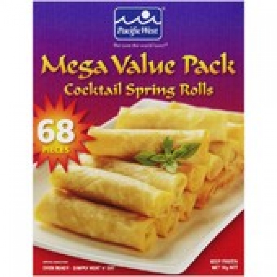 Pacific West Mega Value Pack Frozen Cocktail Spring Rolls 68 pack 1kg