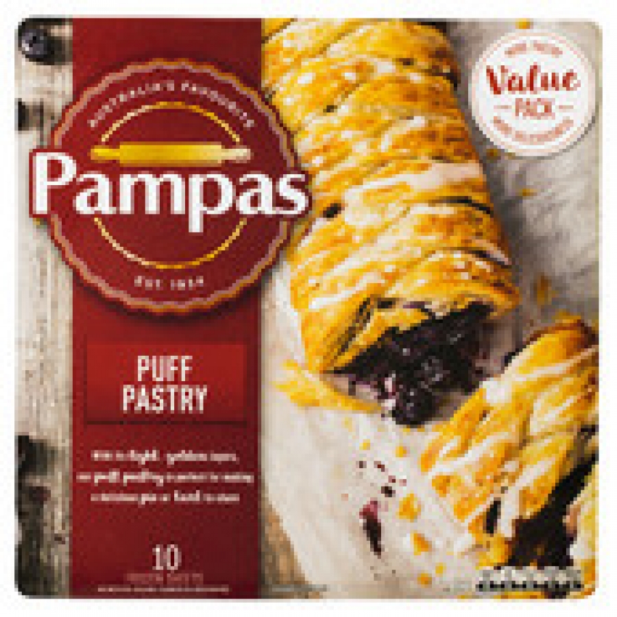 Pampas Frozen Puff Pastry Sheets 10 pack 1.6kg