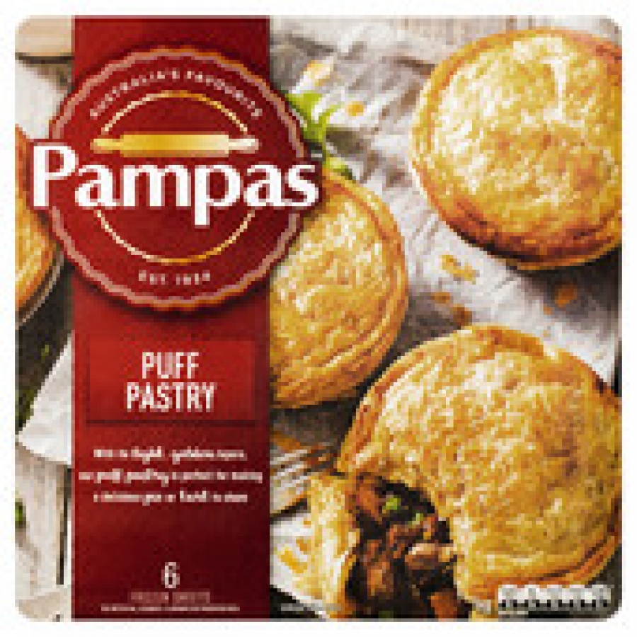 Pampas Frozen Puff Pastry Sheets 6 pack 1kg