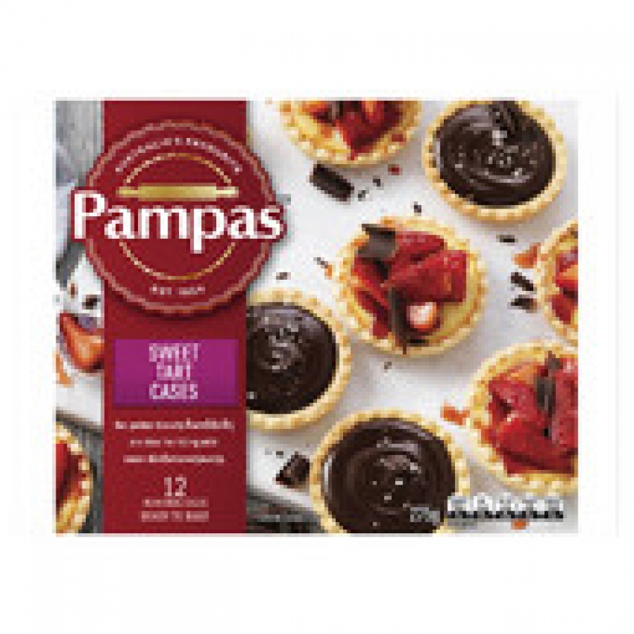 Pampas Frozen Sweet Pastry Tart Cases 12 pack 275g
