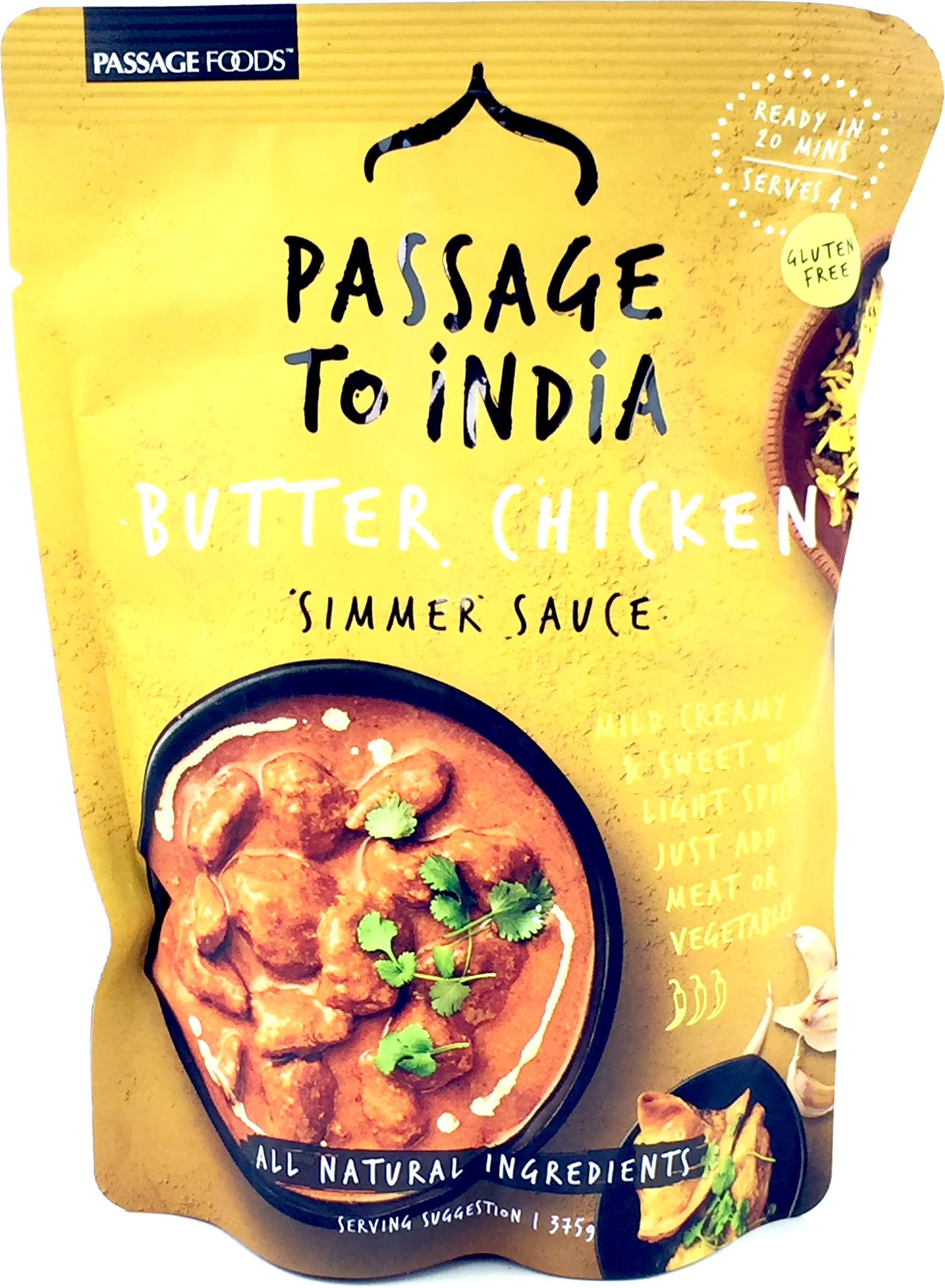 Passage Foods Passage to India Butter Chicken Simmer Sauce 375g
