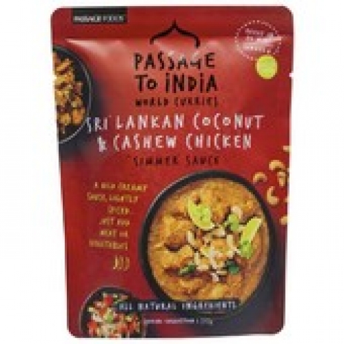 Passage Foods Passage to Sri Lanka Coconut & Cashew Curry Simmer Sauce 375g