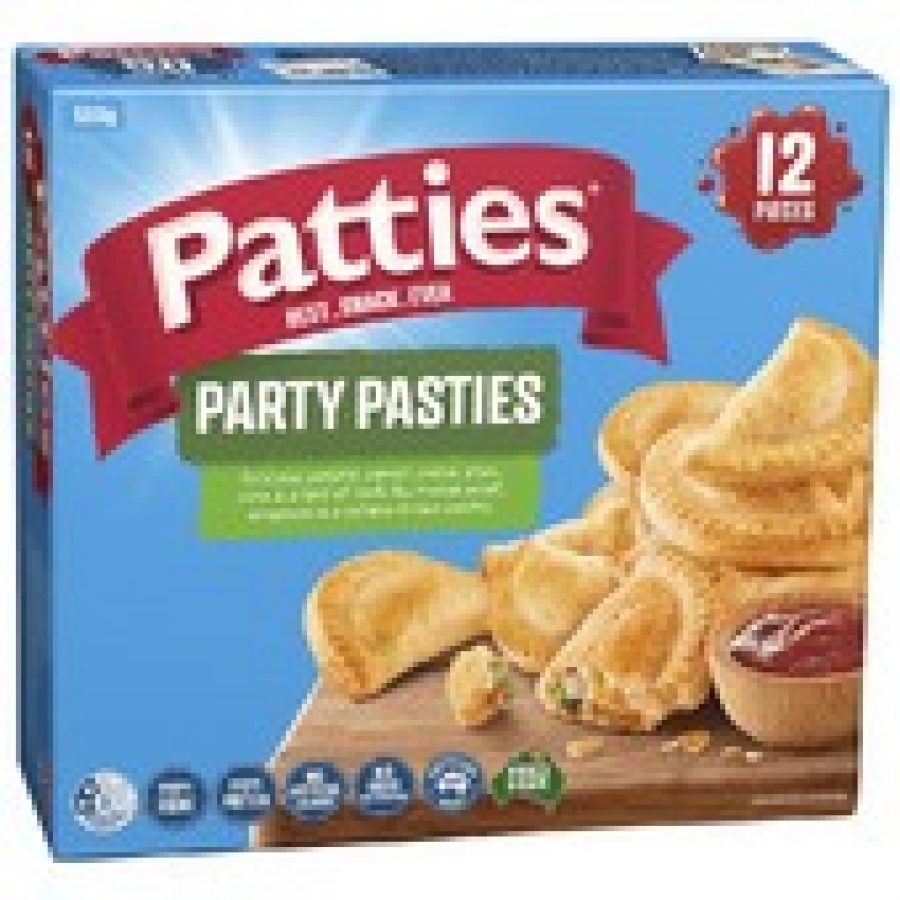 Patties Frozen Party Pasties 12 pack 500g