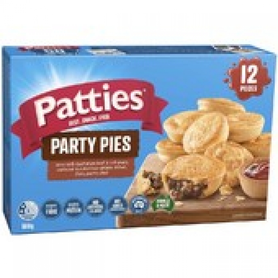 Patties Frozen Party Pies 12 pack 560g