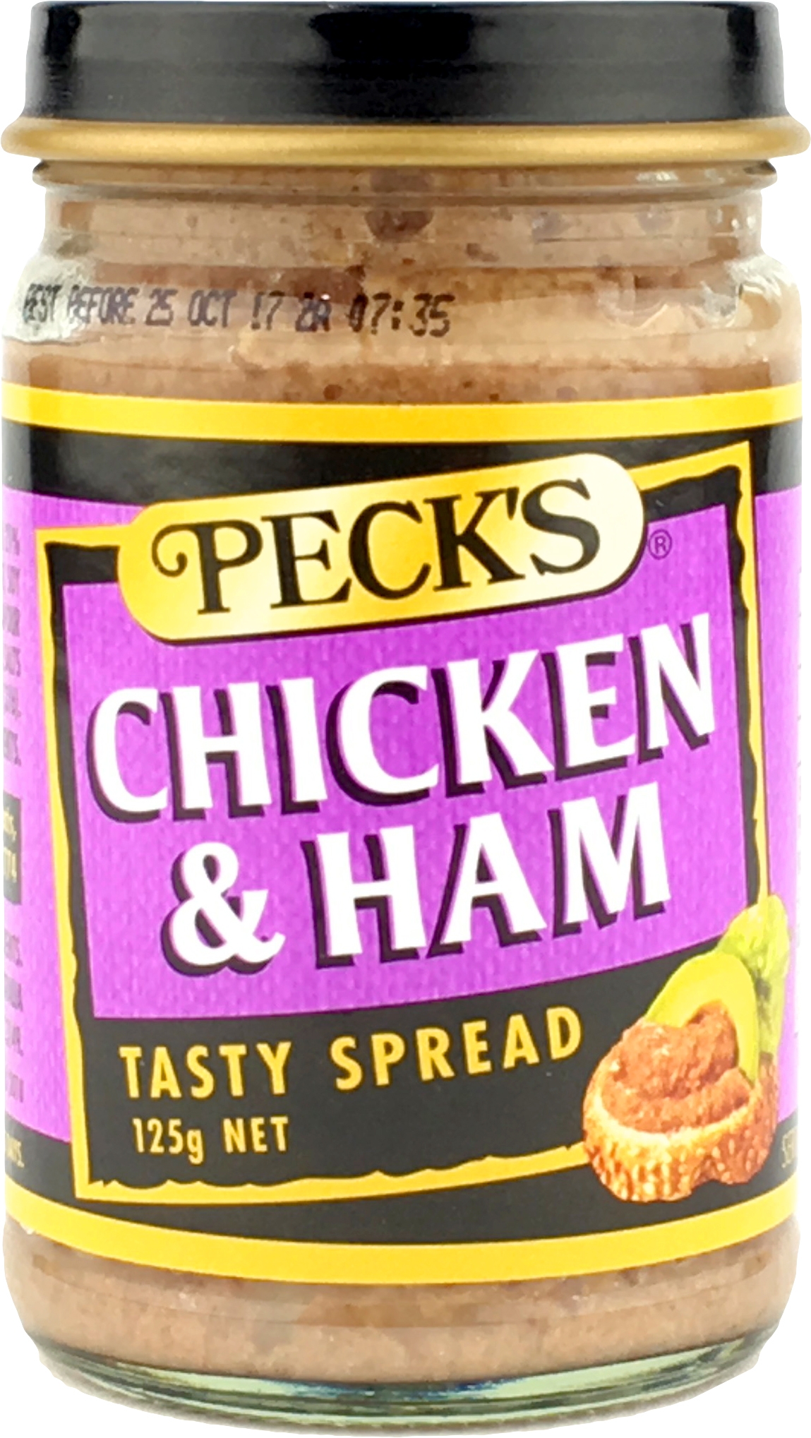 Pecks Chicken & Ham Spread Jar 125g
