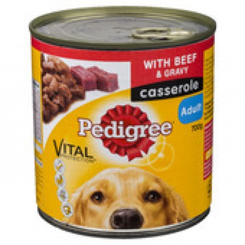 Pedigree Casserole Beef Canned Dog Food 700g