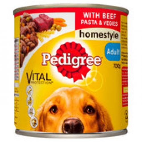 Pedigree Homestyle Beef Canned Dog Food 700g