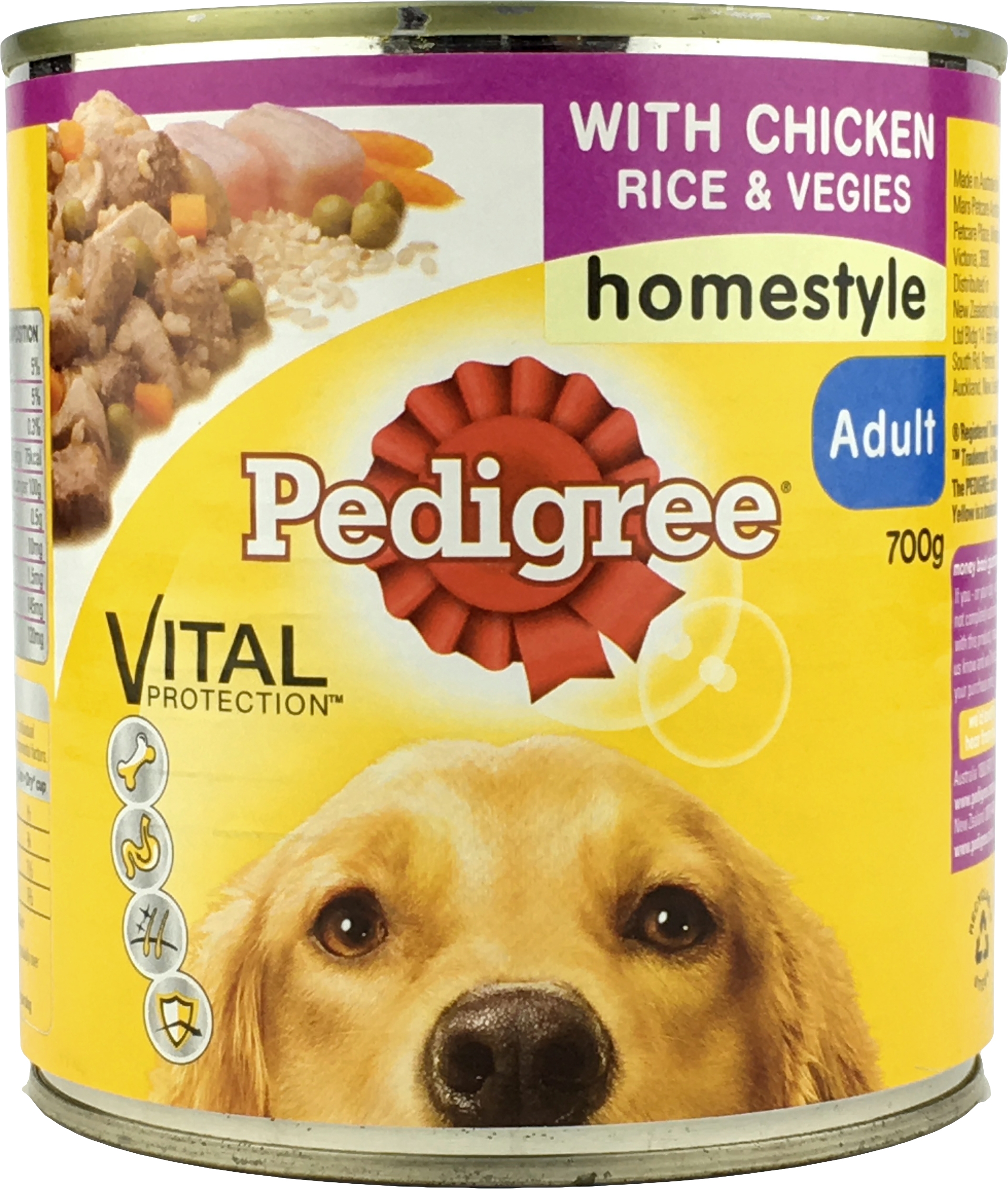 Pedigree Homestyle Chicken Canned Dog Food 700g
