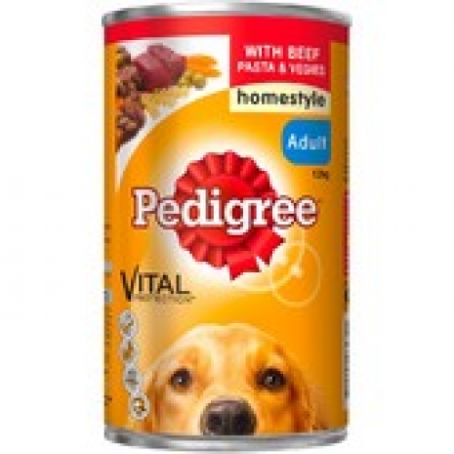 Pedigree Homestyle With Beef Pasta & Vegies Canned Dog Food 1.2kg