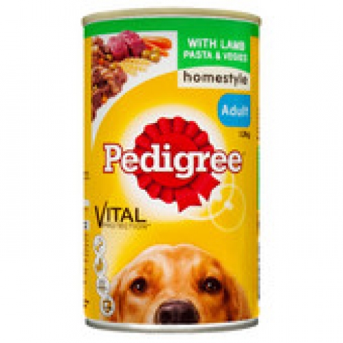 Pedigree Lamb Pasta & Vegetables Canned Wet Dog Food 1.2kg