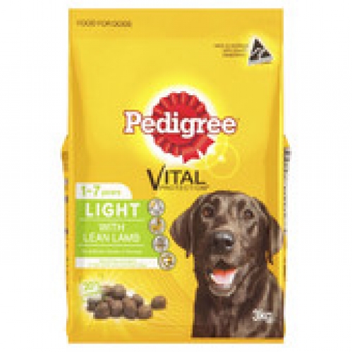 Pedigree Light With Lean Lamb Dry Dog Food 3kg