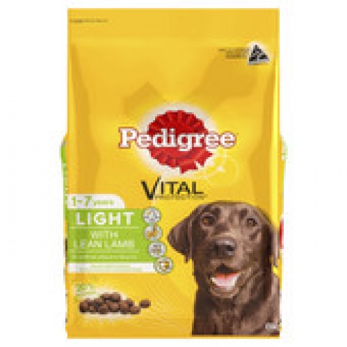 Pedigree Light with Lean Lamb Dry Dog Food 8kg