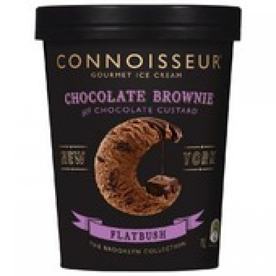 Peters Connoisseur Chocolate Brownie & Chocolate Custard Ice Cream 1L