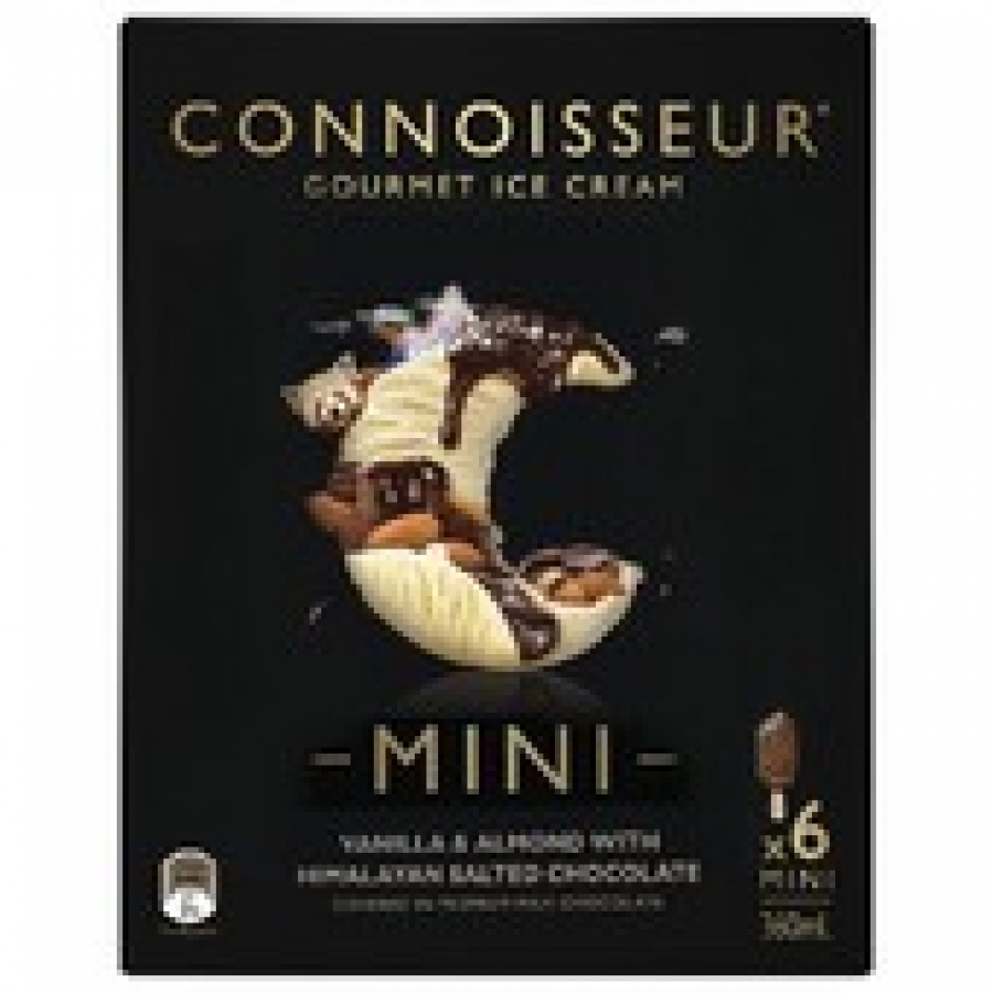 Peters Connoisseur Himalyan Salted Chocolate Ice Cream 6 pack 360mL