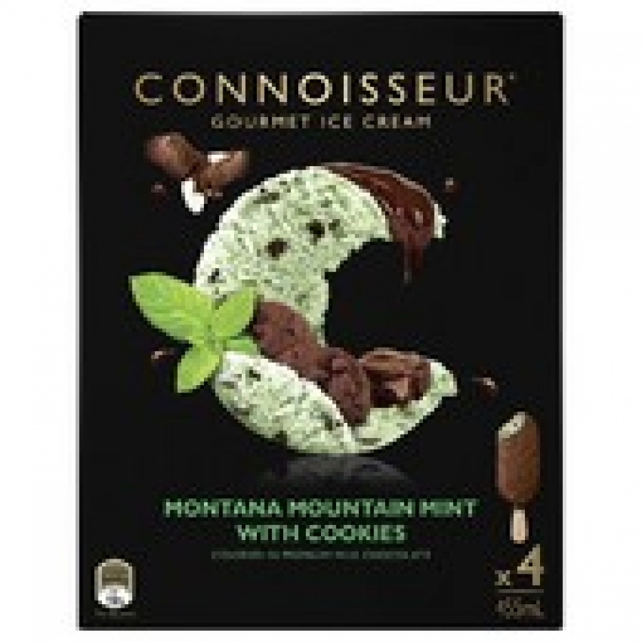Peters Connoisseur Montana Mountain Mint Ice Cream 4 pack 455mL